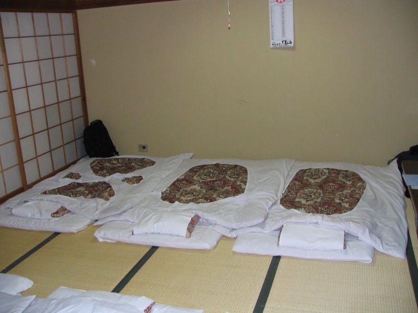 Schlafraum im Ryokan